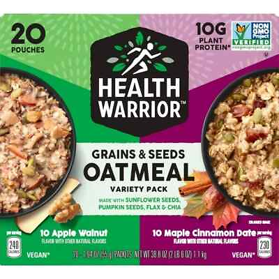 #ad Health Warrior Grains amp; Seeds Oatmeal Variety Pack 1.94 Ounce 20 Count