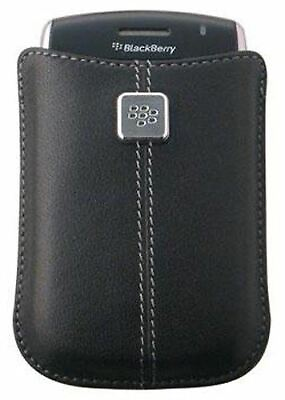 #ad BlackBerry 9700 8900 Leather Pocket Black NEW