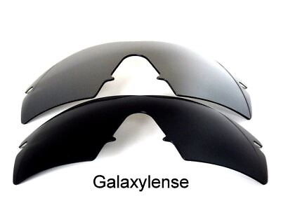 #ad Galaxy Replacement Lenses Oakley M Frame Strike Blackamp;Titanium Polarized 2 Pairs