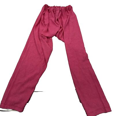 #ad Pink Womens Harem Pants Jogger Style Elastic Waist See Sizing Photos Used Good