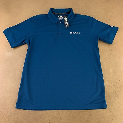#ad OGIO Men#x27;s Size Large RURAL 1st Logo Short Sleeve Performance Polo Shirt NWT