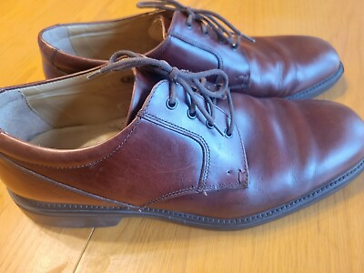 #ad Johnston And Murphy Mens Handmade Brown Leather Dress Shoes 12M