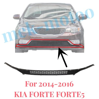 #ad Front Lower Bumper Cover Grille For 2014 2016 KIA FORTE FORTE5 Black
