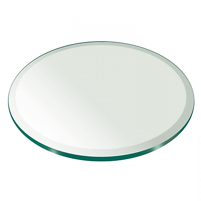 #ad Pro Safe Glass 24quot; Round Tempered Glass Table Top 1 4quot; Thick Bevel Edge