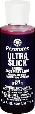 #ad Permatex 81950 Ultra Slick Engine Assembly Lube 4 oz. Red