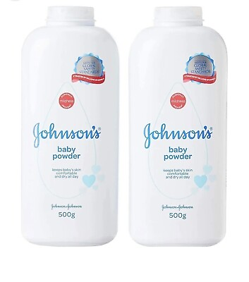 #ad Johnson#x27;s Baby Powder Original TALC 500g 17.6 oz Pack of 2