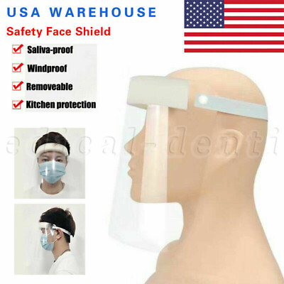 #ad USA Safety Full Face Clear Covering Glasses Eye Shield Protector Anti Splash
