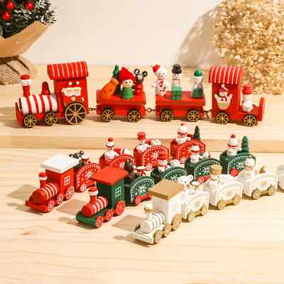 #ad 2pcs Christmas Train Merry Christmas Decorations For Home Cristmas New Year