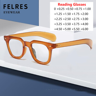 #ad Thick Frame Blue Light Blocking Reading Glasses For Men Women Full Frame Glasses