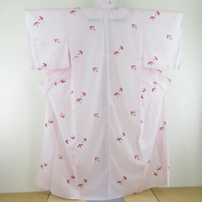 #ad Summer kimono Polyester Swallow pattern Purple 61.8inch Women#x27;s