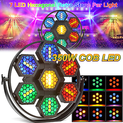 #ad 350W LED 4in1 RGBW COB Par Light Mini Retro Lamp For DJ Disco Party Stage Church