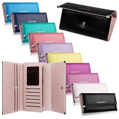 #ad Women Leather Wallet Trifold Card Holder Case Call Long Clutch Phone Handbag US