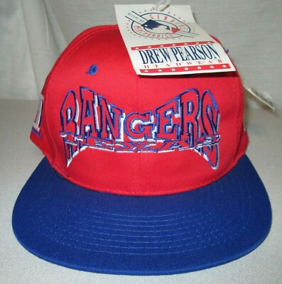 #ad Vintage Drew Pearson Texas Rangers MLB Rare Stitched Logo Rare Snapback NEW