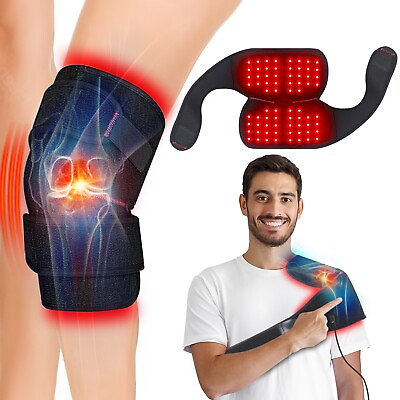 #ad 72LEDs Red Light Wrap for Knee Belt Near Infrared Wrap Joint Pain Relief 660nm