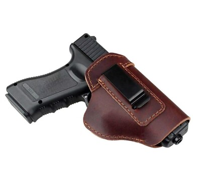 #ad Genuine Leather Handgun Holster fits Remington: R51 RP45 RP9 Pistol Holder