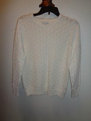 #ad Croft amp; Barrow White Sweater Size Medium