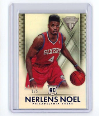#ad NERLENS NOEL 2013 14 Panini Titanium Basketball Rookie 5 76ers #106 RC SSP