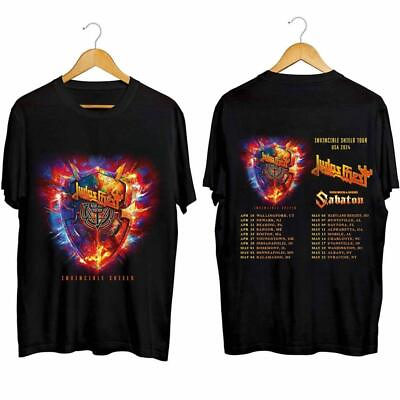 #ad NEW Judas Priest Invincible Shield 2024 Tour T Shirt
