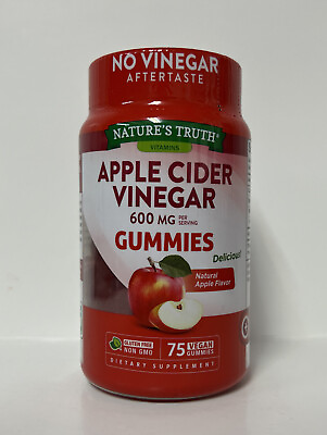 #ad Nature#x27;s Truth 600mg Apple Cider Vinegar Gummies 75ct. Apple Flavor