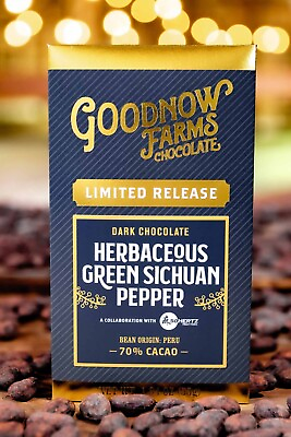 #ad Goodnow Farms Limited Release Peru 70% Dark Chocolate Bar with Herbaceous Green