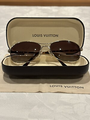 #ad Authentic Louis Vuitton Conspiration Polarized Z0037U Aviator Sunglasses