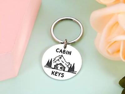 #ad Cabin Keys Campground Keychain. B10