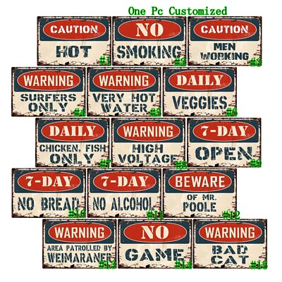 #ad Retro Metal Tin Signs Office No Game Vintage Hanging Art Wall Decor Poster $10.55