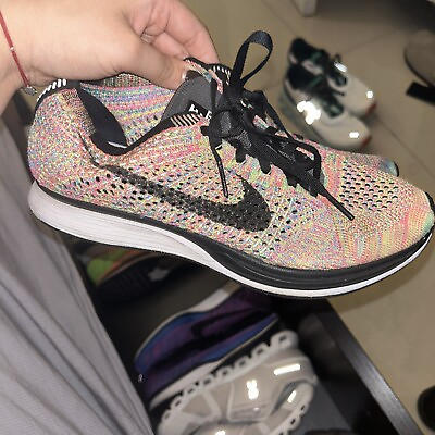 #ad Size 7.5 Nike Flyknit Racer 2013 Multicolor