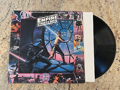 #ad 1980 Vintage 12quot; Vinyl Record Star Wars The Empire Strikes Back Skywalker