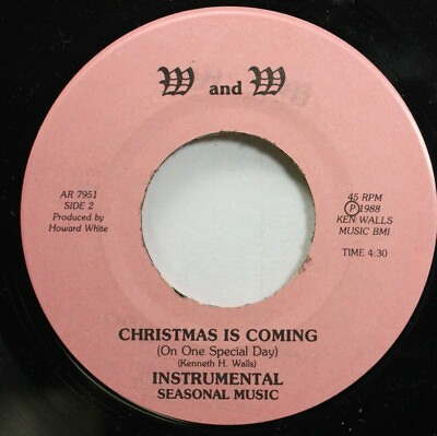 #ad Christmas Rare 45 Instrumental Seasonal Music Christmas Is Coming Christmas