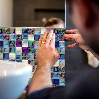 #ad 3D Self Adhesive Kitchen Wall Tiles Bathroom Mosaic Tile Sticker Peel amp; Stick