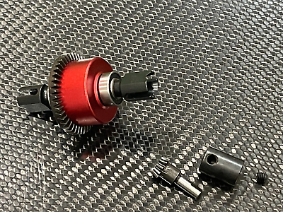 #ad Front Rear Differential Diff for Arrma Kraton Outcast 6s BLX Red