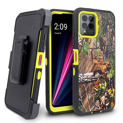 #ad For T Mobile REVVL 6x Pro 6x 5G Case Built in Screen Heavy Duty Stand Belt Clip