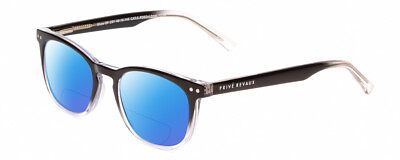 #ad Prive Revaux Show Off Single Women Polarized BIFOCAL Sunglasses Black Clear 48mm