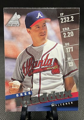 #ad 1998 Pinnacle Inside #31 Greg Maddux Atlanta Braves