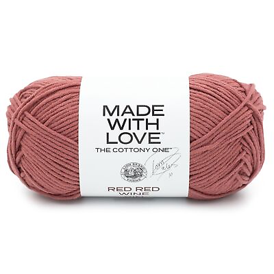 #ad Lion Brand Tom Daley The Cottony One Yarn Red Red Wine