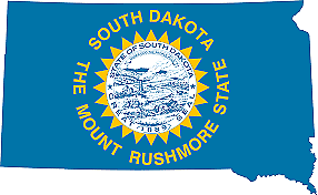 #ad South Dakota State Flag Self Adhesive Vinyl Decal $1.95