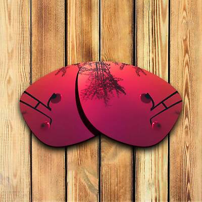 #ad Polarized Purple Red Mirrored Replacement Lenses for Oakley Frogskins Sunglasses