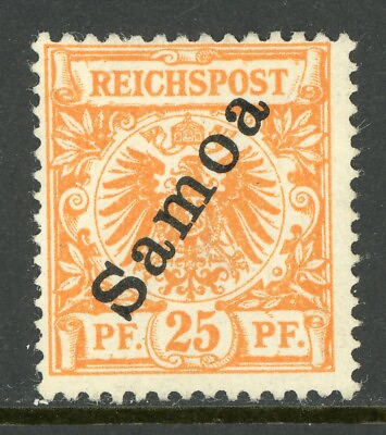 #ad Germany 1900 Samoa 25pf Orange Scott #55 MNH F362
