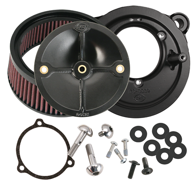 #ad Samp;S Cycle 170 0164 Harley Stealth Air Cleaner Kit FOR Samp;S 58mm Throttle Hog $189.99