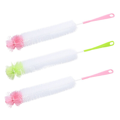 #ad 3 PCS Water Bottle Cleaning Brush Drinking Straw Cleaner Cup Hot