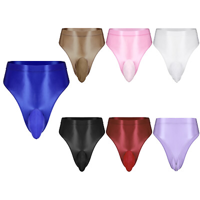 #ad Men Sexy Pouch G string Thong Jockstrap Swim High Rise Bikini Briefs Underwears