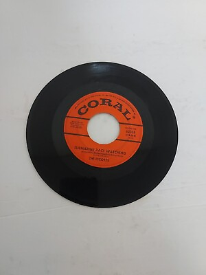 #ad 45 RPM Vinyl Record The Escorts Submarine Race Watching VG