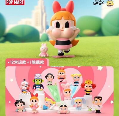 #ad POP MART CRYBABY x The Powerpuff Girls Series Confirmed Blind Box Figure Toy！