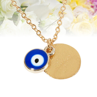 #ad Gold Eye Pendant Gold Pendant Choker Creative Necklace Eye Necklace