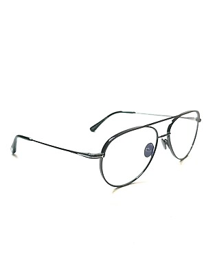 #ad Tom Ford FT 5693 B 008 Gunmetal Metal Aviator Eyeglasses 57mm