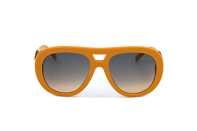 #ad Tod#x27;s TO239 39B Yellow Mustard Round Aviator Plastic Sunglasses Frame 55 18 135 $139.60