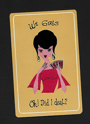 #ad We Girls Oh Did I deal? playing card single swap JOKER 1 card