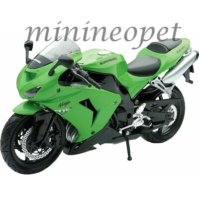 #ad NEW RAY 42443 A 2006 KAWASAKI ZX 10R NINJA SPORT BIKE MOTORCYCLE 1 12 GREEN