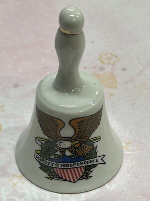 #ad Vintage Collectable Bell Dated July 1985 Massachusetts Liberty Eagle #186